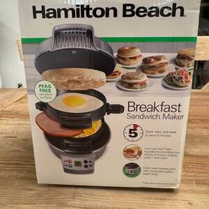 Hamilton Beach Breakfast Sandwich Maker with Digital Timer